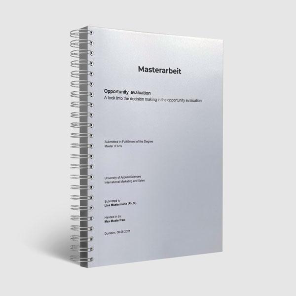 Ringbindung oder Sprialbindung