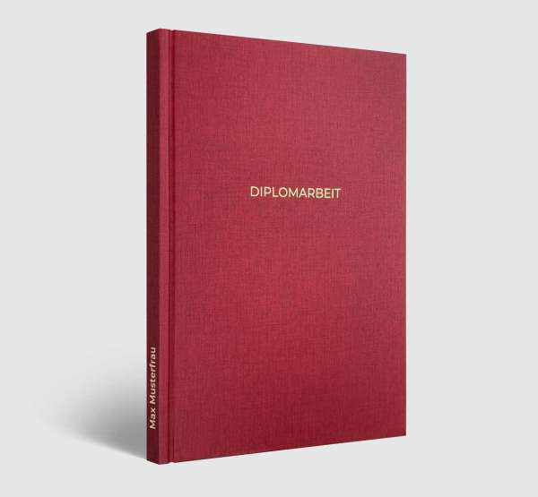 Hardcover deluxe dunkelrot